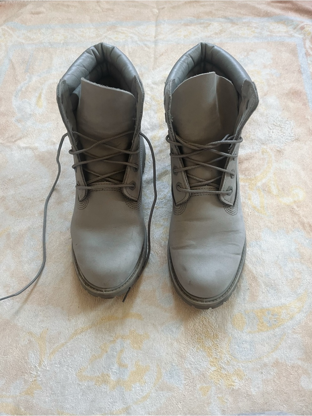 Timberland Gray Lace-Up Women's Boots